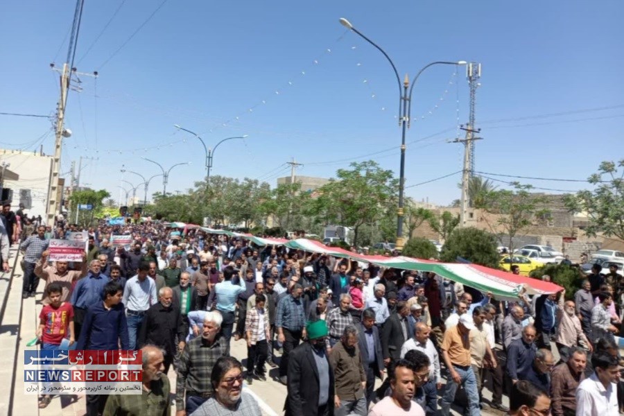 برگزاری راهپیمایی روز جهانی قدس با حضور پرشور مردم دارالشجاعه بافق